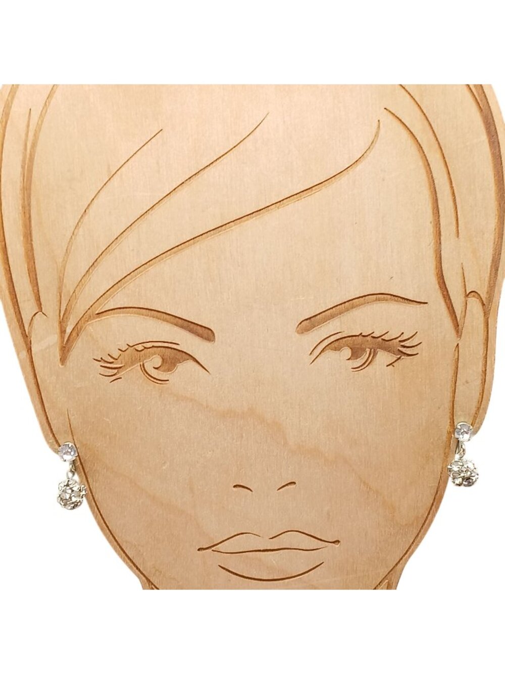 Vintage Rhinestone Ball Drop Screw-Back Earrings With Crystal Accents